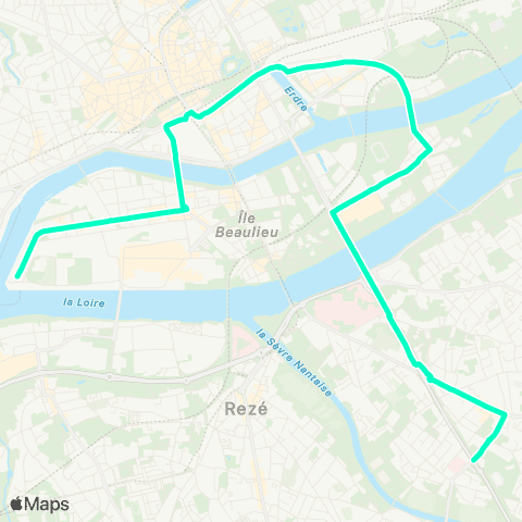 Naolib Bourdonnières - Hangar à Bananes map