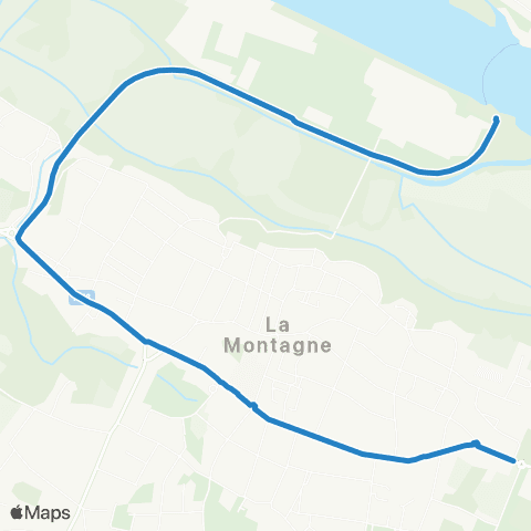 Naolib Bac d'Indret - Château d'Aux map