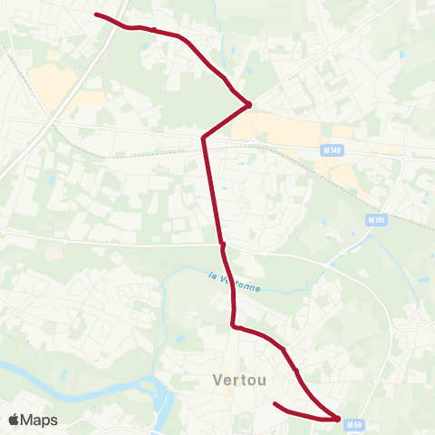 Naolib St Blaise - Savarières map