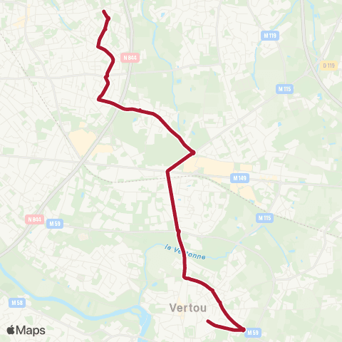 Naolib Savarières - St Blaise map