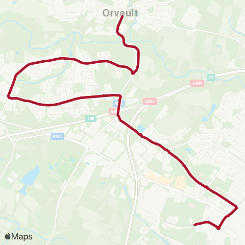 Naolib Les Anges - Angevinière map