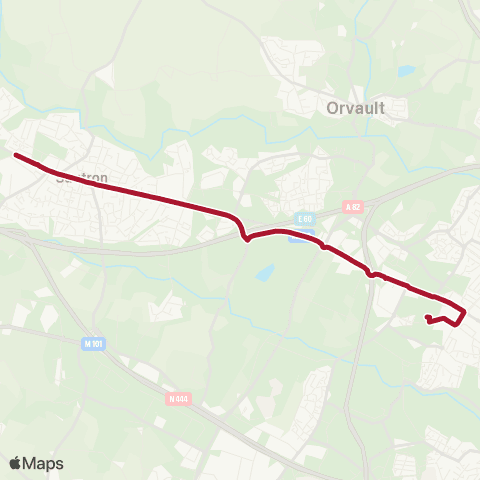 Naolib Sautron - Angevinière map