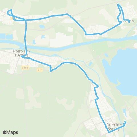 SEMO Pîtres Espace des 2 Rives <> Val-de-Reuil Gare SNCF map