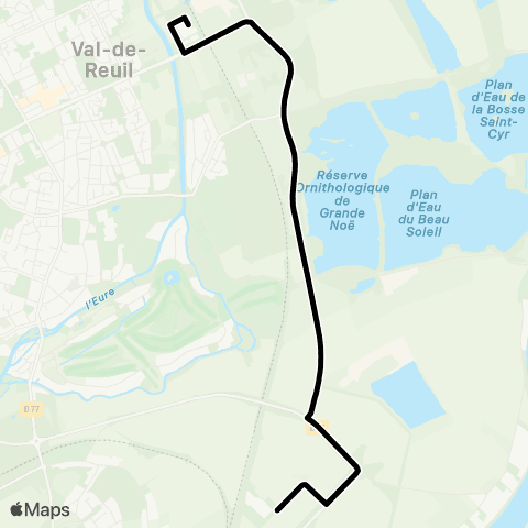 SEMO Navette Hauts Prés map