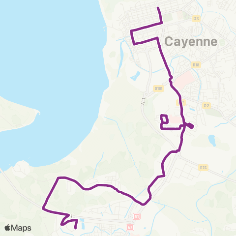 Semop Agglo'bus Boulevard N. Mandela/Lycée Balata map