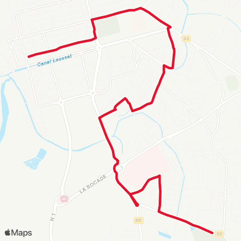 Semop Agglo'bus Gare Routière/Cimetière Cabassou map