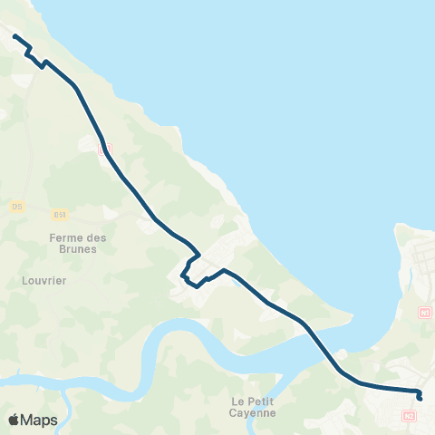 Semop Agglo'bus Macouria / Family Plaza map