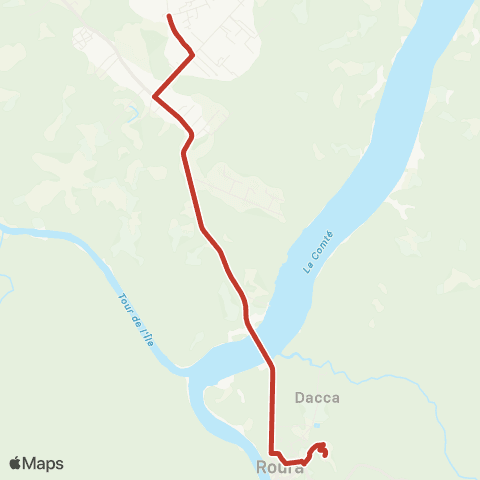 Semop Agglo'bus Roura / Matoury map