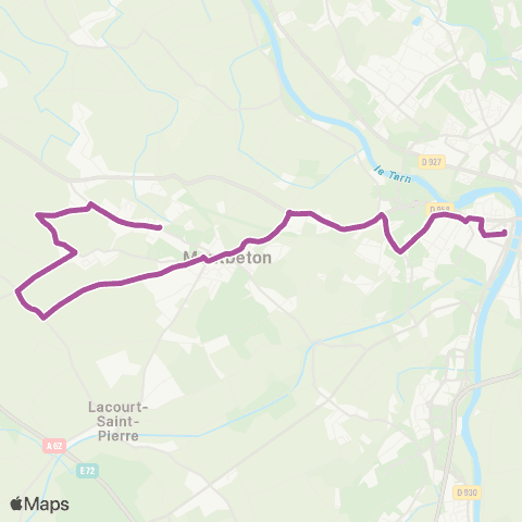 TM Transports Montalbanais Montbeton Marsau - Pôle Jaurès map