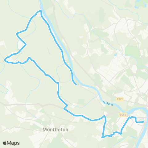 TM Transports Montalbanais Albefeuille Lagerde - Pôle Jaurès map