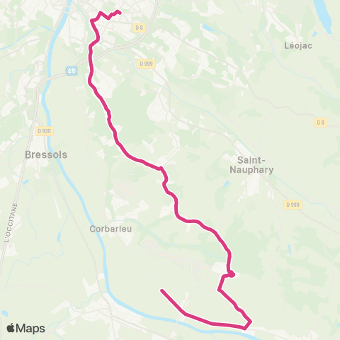 TM Transports Montalbanais Reyniès / le Fau - Pôle Fobio map