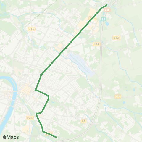 TM Transports Montalbanais Aussonne - Théas / les Floralies map