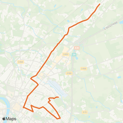 TM Transports Montalbanais Fonneuve - Ramierou map