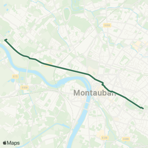 TM Transports Montalbanais Pôle Fobio - Lycée Capou map