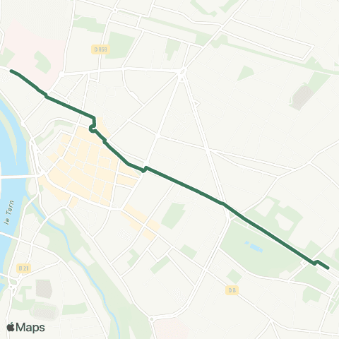 TM Transports Montalbanais Pôle Fobio - Saint-Théodard map
