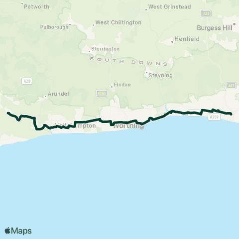 Southern Bus Southern map