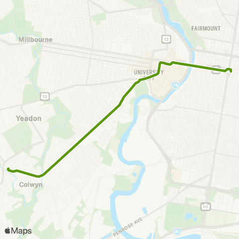 SEPTA Metro Subway-Surface Trolleys map