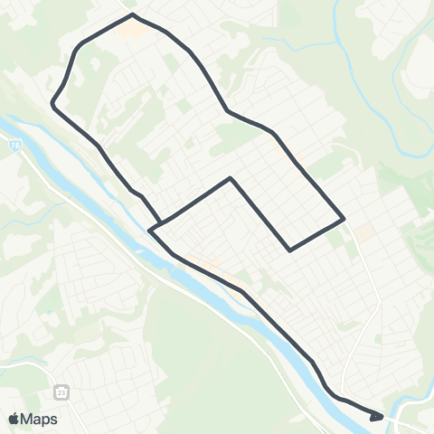 SEPTA Manayunk Roxborough Loop map