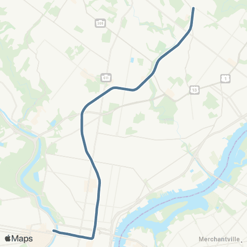 SEPTA Fox Chase Line map
