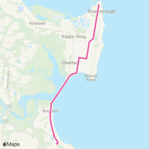 TransLink Redcliffe - Sandgate map