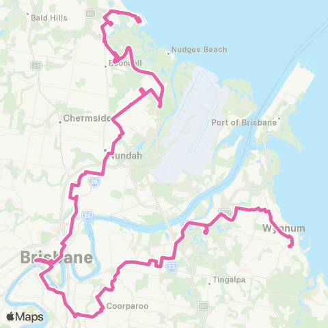 TransLink Manly ALLS - Roma St map