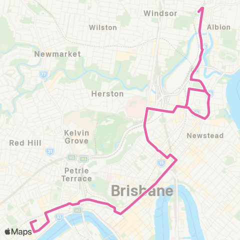 TransLink City - Albion - Milton (Alls) map