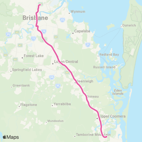 TransLink CITY - Helensvale (Express) map