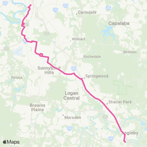 TransLink City - Southern Corridor (Alls) map