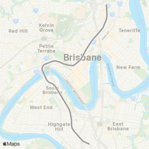 TransLink Brisbane City - Brisbane City map