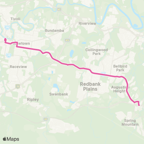 TransLink Springfield Central - Bell Street map