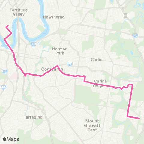TransLink Carindale Heights - City Rocket map