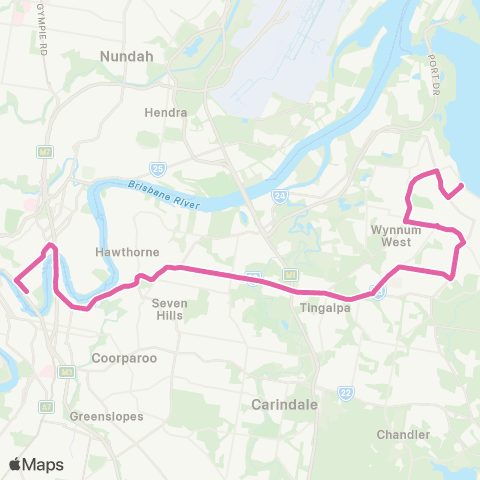 TransLink Wynnum - City Rocket map