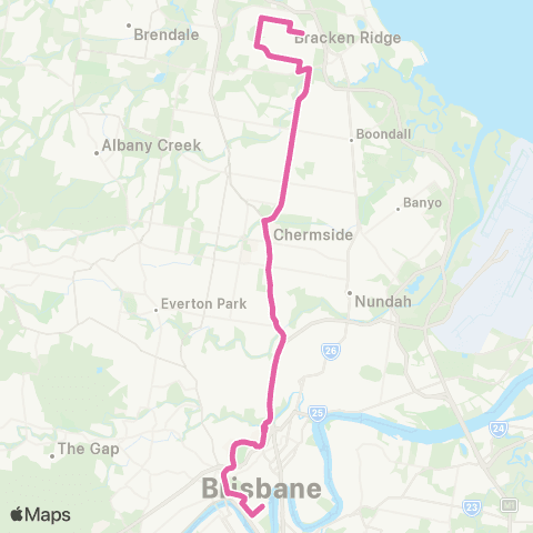 TransLink Bracken Ridge - City Rocket map