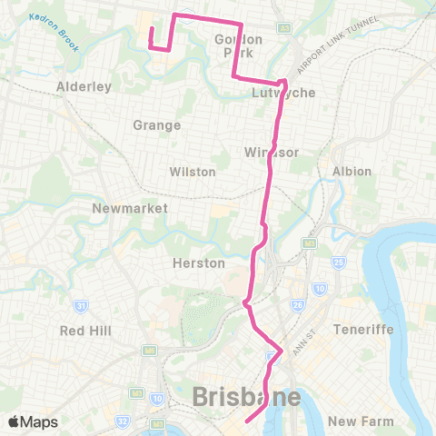 TransLink Stafford - City via Gordon Park map