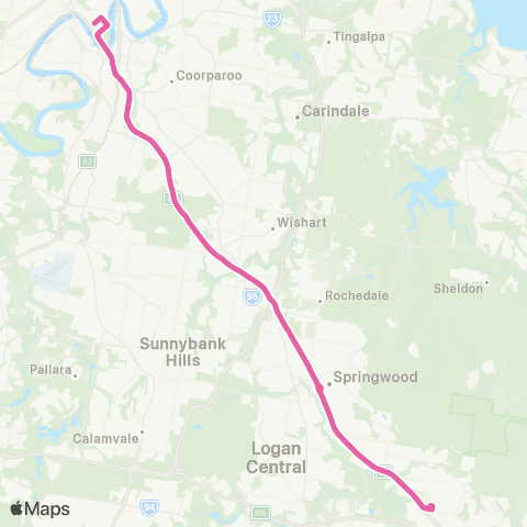 TransLink Brisbane City - Loganholme map