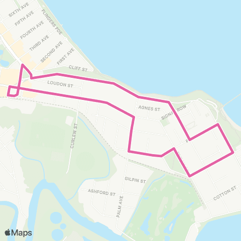 TransLink Sandgate - Shorncliffe Loop map