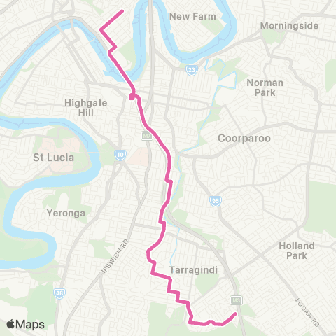 TransLink Tarragindi - City map