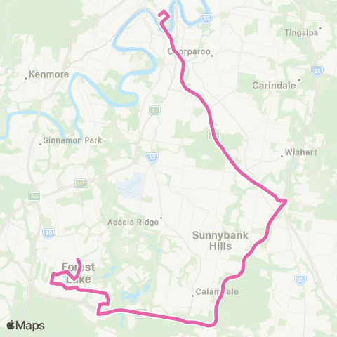 TransLink Forest Lake - City map