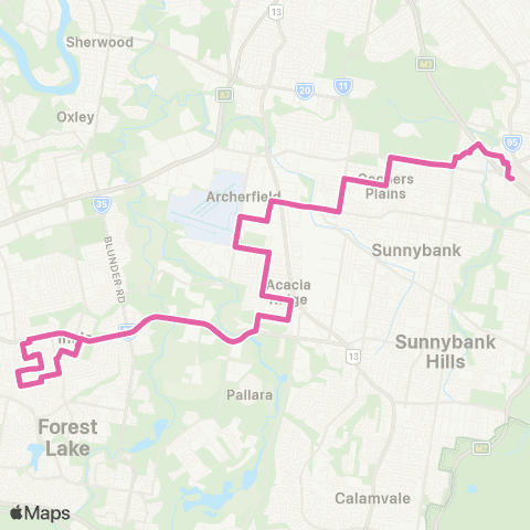 TransLink Inala - Garden City map