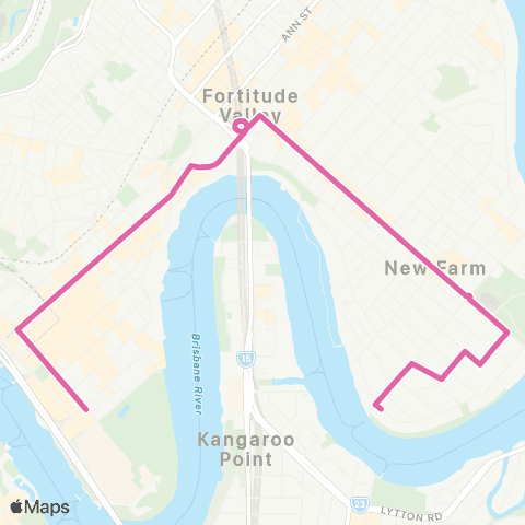 TransLink New Farm - City map