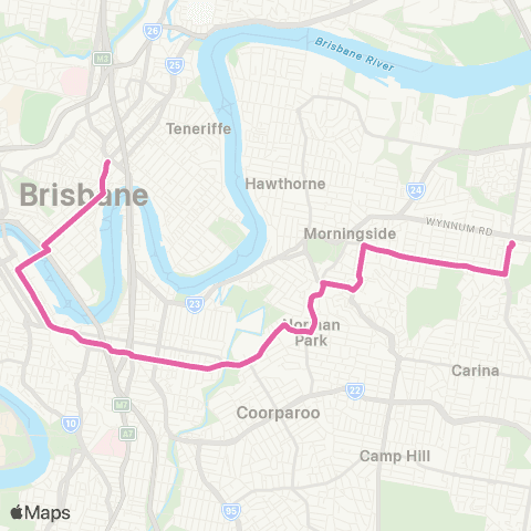 TransLink Cannon Hill - City Express map