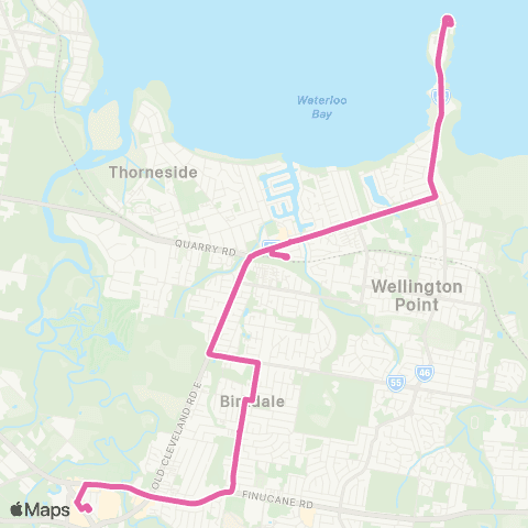 TransLink Capalaba - Wellington Point map