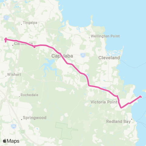 TransLink Victoria Point Jetty - Carindale map