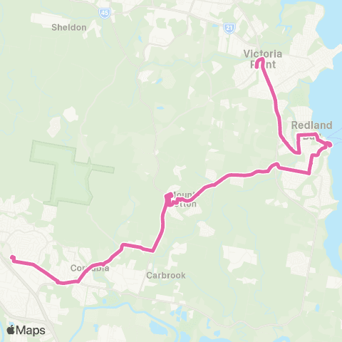 TransLink Victoria Pt - Logan Hyperdome map