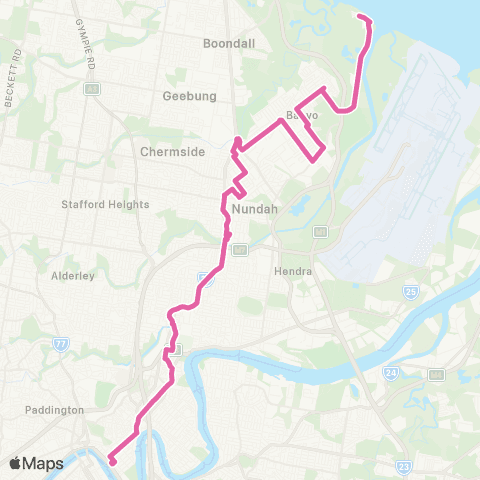 TransLink Nudgee / Toombul - City map