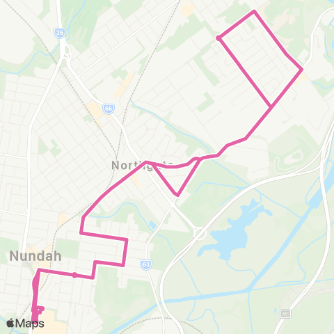 TransLink Northgate East - Toombul Loop map