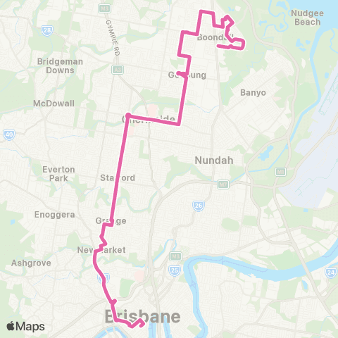 TransLink Boondall - City Express map