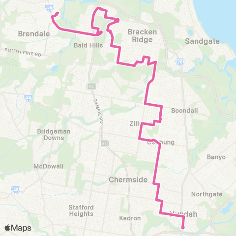 TransLink Strathpine - Bracken Ridge & Toombul map