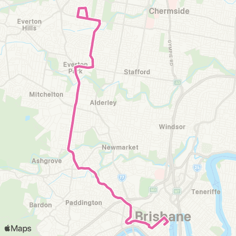 TransLink McDowall - City Express map