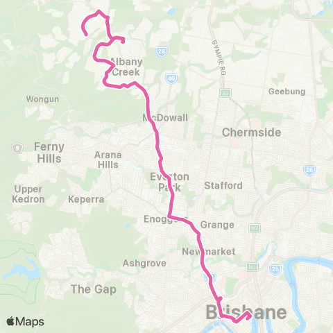TransLink Eatonvale - City Exp via Albany Village map